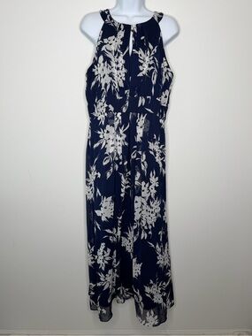 RN Studio by Ronni Nicole Blue Floral Maxi Dress